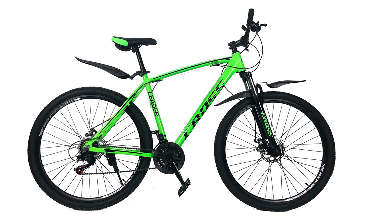 Фотография Велосипед Cross Leader 27,5" 2021, размер L, Зеленый